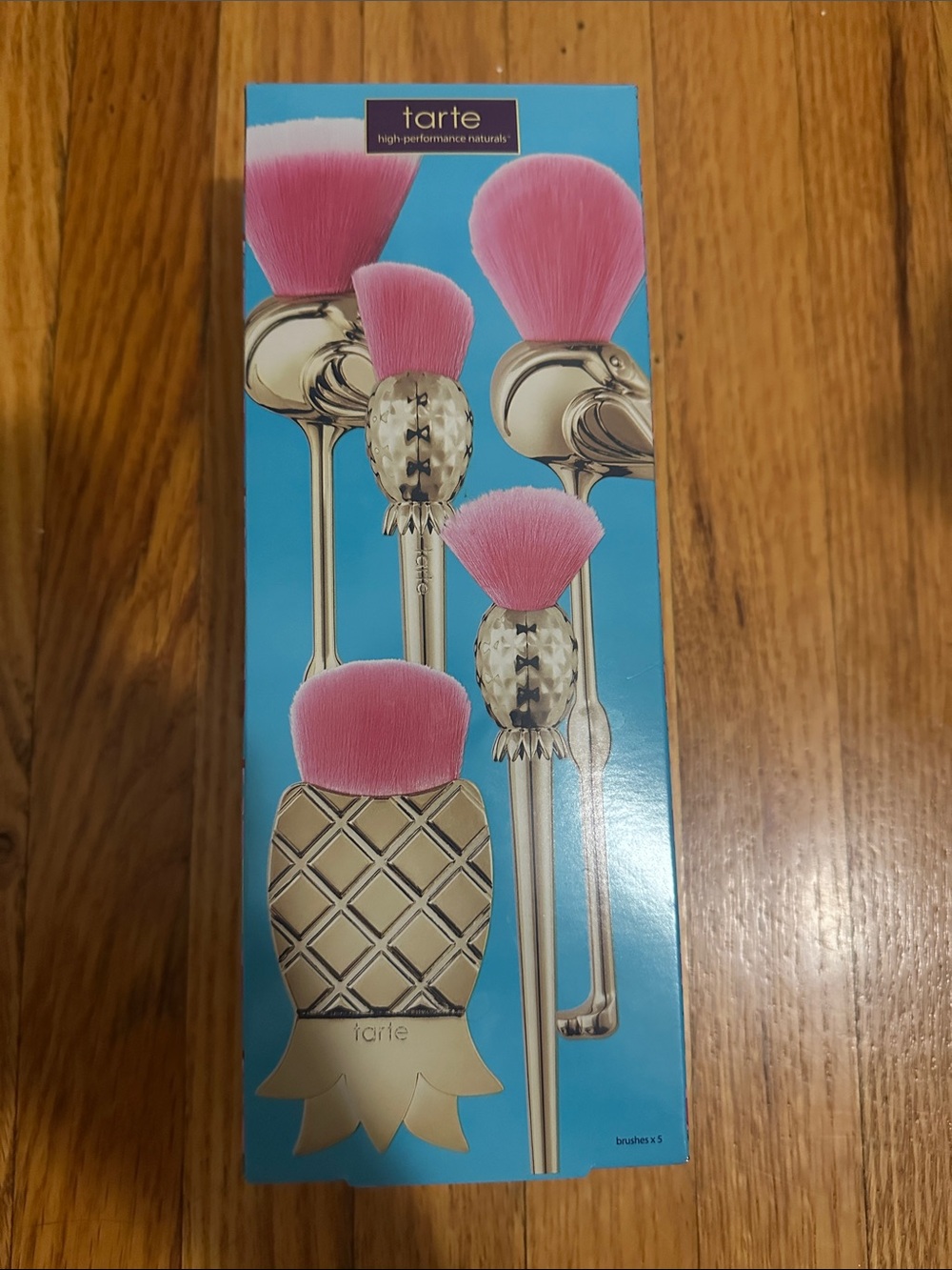 tarte let’s flamingle brush set